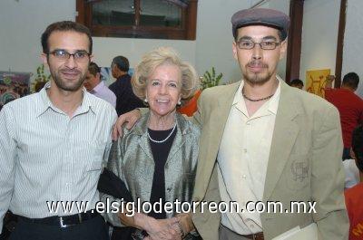 18032007 
Johan Uribe, Rosita Reyes y Julio César Félix.