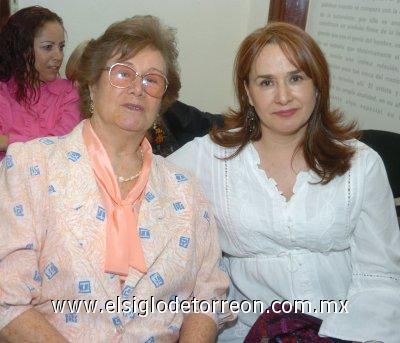 18032007 
María del Socorro Iduñate y Susana Uduñate de Jiménez.