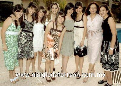 30032007
Ana Sofía Huerta, Estephanie de Santiago Elías, Aranza Reza, Cokina de Magaña, Samy Lozada, Cokina Magaña, Natalia González, Susana de González y Mayte Rebollo