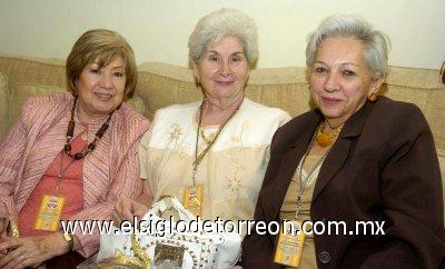 31032007
Leticia Martínez de Cabello, Noelia Villareal de Damián y Rosario González de García