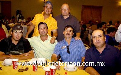 31032007 Pepe Gutiérrez, Carlos Sánchez, Ramón Chávez, Aldo Castro, Guillermo Cisneros y Omar Rodríguez