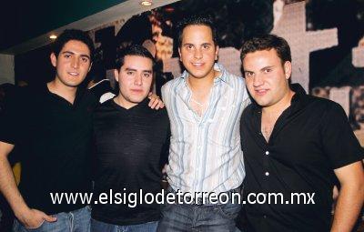 Alberto Ramírez, Enrique del Río, Santiago Gómez y Hassan Hamdan.