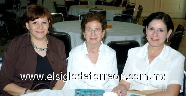 11042007
Tere de Hinojosa, Carmelita de Lugo y Gaby de Valdés