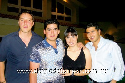 Daniel  Berumen, Abelardo de la Fuente, Gaby Herrera y Luis Mario Necochea.