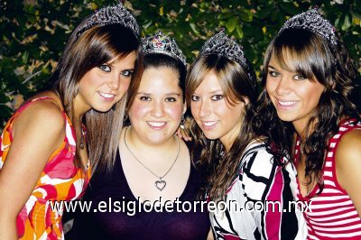 Mariana Estrada, Mariel del Bosque, Paulina martínez y Marifer de la Garza.