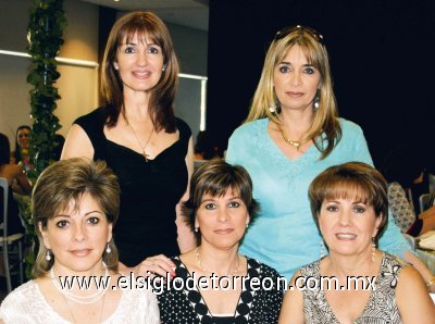 Irma R. de Borbolla, Sofy A. de Fernández, Ana Lucía Sáenz de Guerrero, Aída Villarreal de Sambucci y Zoila Valdés de Muñoz.