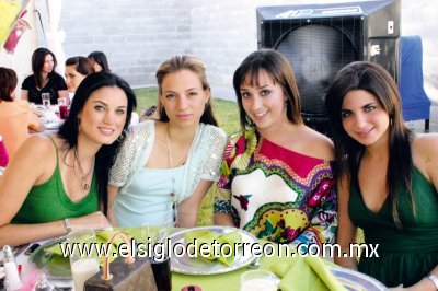 Valeria Bracho, Mary Gaby Gutiérrez, Maru López y Alejandra Batarse.