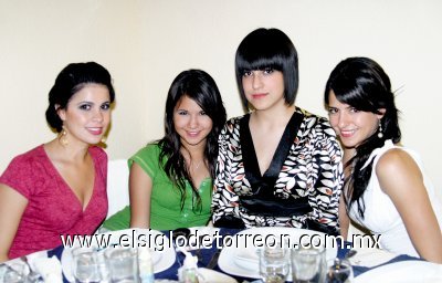 Marcela Valdez, Brenda Bitar, Marcela Garza y Luisa Bitar.