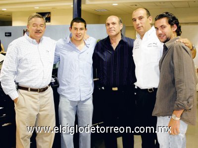 Jorge y Daniel Luengo, Benjamín Bandera, Jaime Hernández y Pablo Luengo.