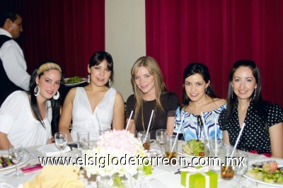 Alejandra Villarreal, Sofía Pámanes, Matytere Martínez, Mariam Villalobos y Sophia Martín de Cantú.