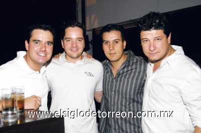 Alberto Torres Cofiño, Adolfo Garza Salas, David Rodríguez y Juan Pablo Garza Gallardo.