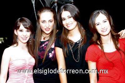 Gaby Zermeño, Nataly Zarour, Susy Murra y Gaby Rodríguez.