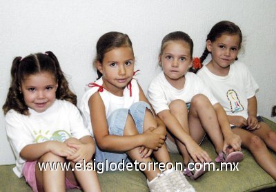 Marifer Jiménez, Fernanda Yarza, Mariela Ruiz y Rebeca Cantú.