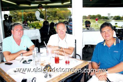 Francisco Gutiérrez, Juan Aguilera y José Sierra.