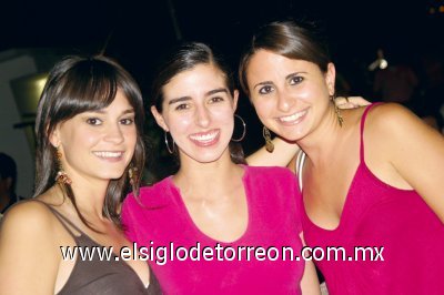 Marycarmen Fernández, Ana Laura García y Karen Giacomán.