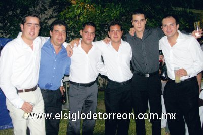 Sergio Escobosa, Mauricio Guizar, Ernesto Lorda, Lalo del Valle y Arturo González.