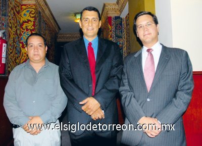 José Fco. Ávalos, Jorge Rodríguez y Rodolfo Wilss.