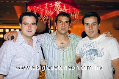 Alberto Torres, Roberto Murra y David Rodríguez.