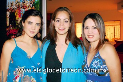 Sofía Acosta, Alejandra López-Tadeo y Marina López.