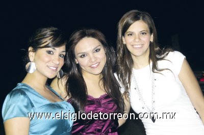 Mariel Aguilar, Adriana Alanis y Mariana Serna.