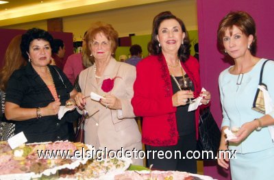 Bertha García, Hilda Zarzar, Cristina Kawas y Montserrat Murra.