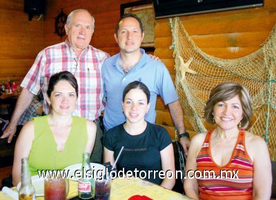 Yadira C. de González, Ana Lorena G. de Cárdenas, Alicia E. de Cárdenas, José Cárdenas Ortiz y José Cárdenas Esquivel.