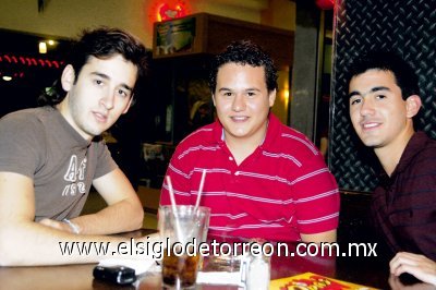 Federico Dieci, Jorge de la Garza y Rodrigo López-Amor.