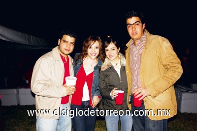 Alejandro Marín, Fabiola Sotolujan, Daniela Rubio y Poncho Campa.