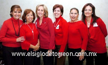 08112007
Carmen de Metlich, Soledad Aguirre, Martha Leal, Josefina Trasfí, Ana Luz Rivera y Martha Aguirre.