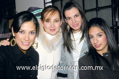 Alma Cantú de Velázquez, Cynthia Saucedo de Herrera, Susana Estrada y Lizeth Giacomán de García.