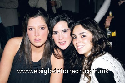 Marcela Dabdoub, Marla López y Andrea Arriola.