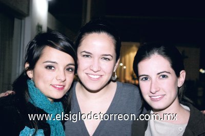 Bárbara Gurza, María Angélica Amarante y Gaby Rodríguez.