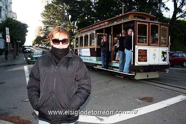 Evelyn en la ciudad de San Francisco California, Diciembre 2007.