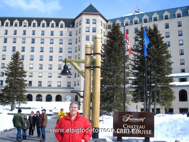 Blas Perez en Lake Louise, en Canadá