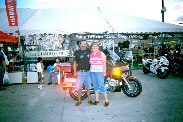 Luis H. Aguero y Rocio Reyes de Aguero. Mexico Semana Internacional de la Moto. Mazatlan.