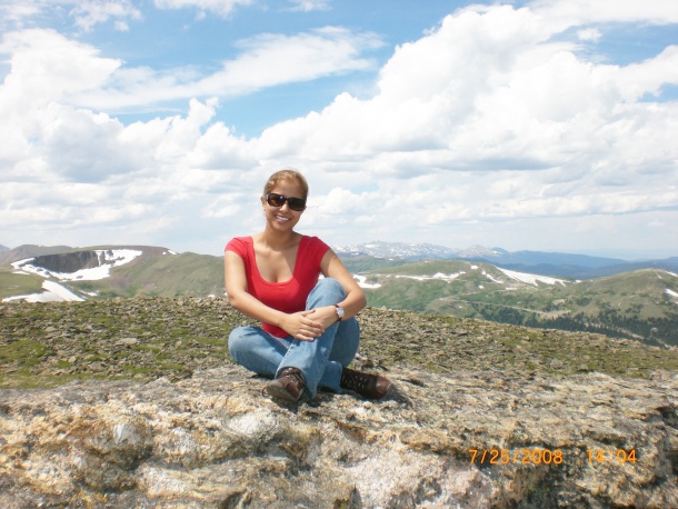 Fatima Hurtado, desde una de las montanas en el Rocky Mountain national park, en Colorado.