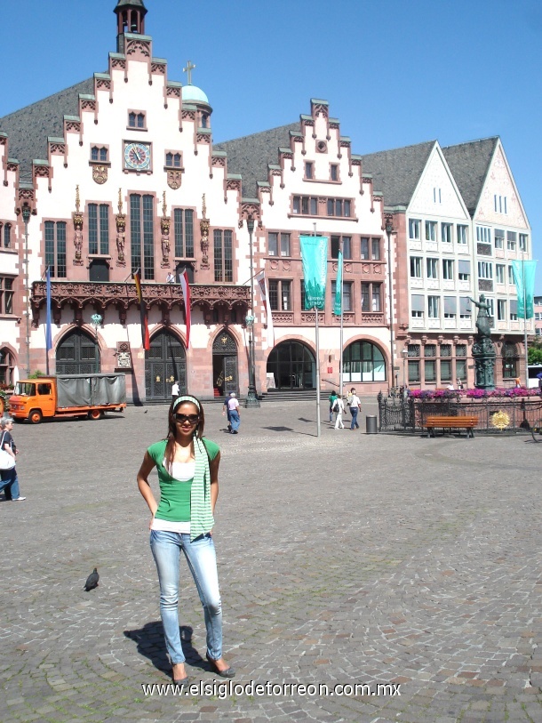 Dinorah Rodríguez en Frankfurt, Alemania en Agosto del 2008.