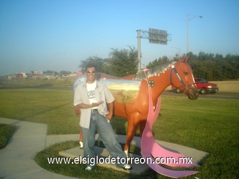 Juan Fernando Aranda en Amarillo, Texas de vacaciones en Agosto 10 2008.