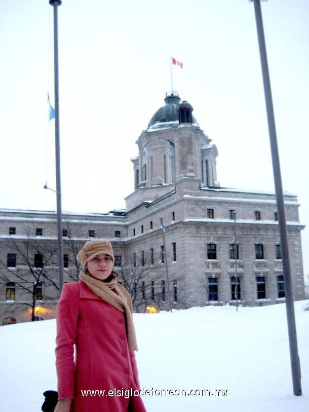 Elsa Alejandra De León en Ottawa, Canadá. En Diciembre del 2007.