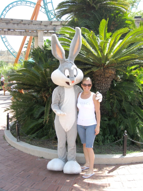 Chikis Ramos en Six Flags, San Antonio.