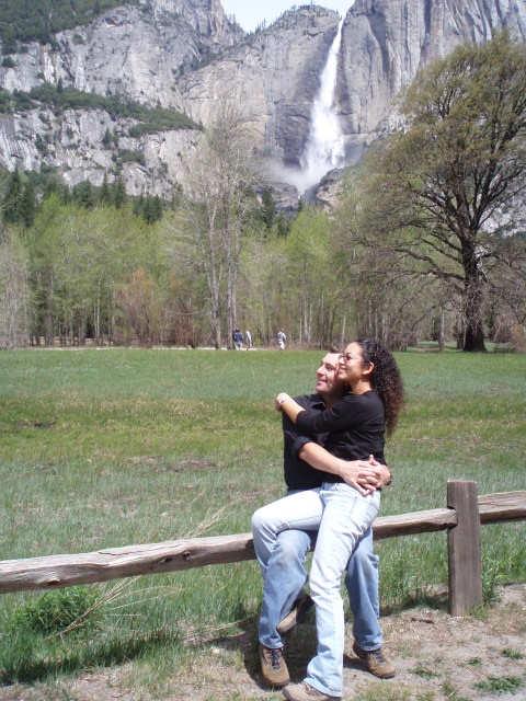 Lance y Gaby McVay en el parque nacional Yosemite en el norte de California. Mayo 3, 2008.