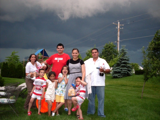 Familias Casas en Indianapolis' Jesus Casas Jr, Veronica De casas Oliver casas, Ximena Casas, Armando Molina, Rosy Casas de Molina, Armando y Fernando Molina Casas.