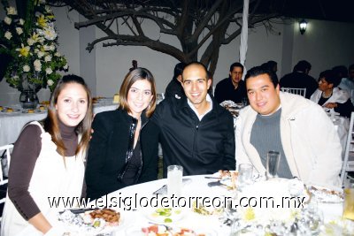 Luly Berlanga, Loris de Giacomán, Félix Giacomán y Javier Rodríguez.