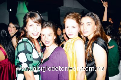 Paty Berumen, Daniela Torres, Andrea Villarreal y Frida Murra.