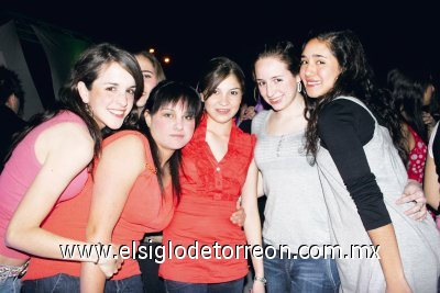 Mariana, Daniela, Valeria, Luisa y Laura.