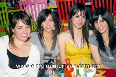 Estefanía Haro, Alejandra Sánchez-Gavito, Martha Godínez y María José López.