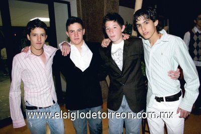 Ricardo Marroquín, Andrés Garza, Andrés Máynez y Gerardo Ramos