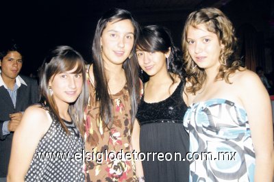 Ale Ruiz, Marisofi Negrete, Andrea Alonso y Fernanda Villarreal.