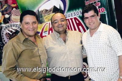 Rogelio Ramos, Manuel Gamboa y Abraham Taméz