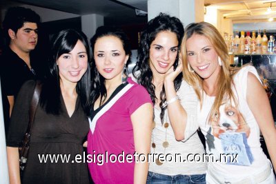 Brenda Garza, Marla López, Cristina Giacomán y Sofía Torres de Canedo.